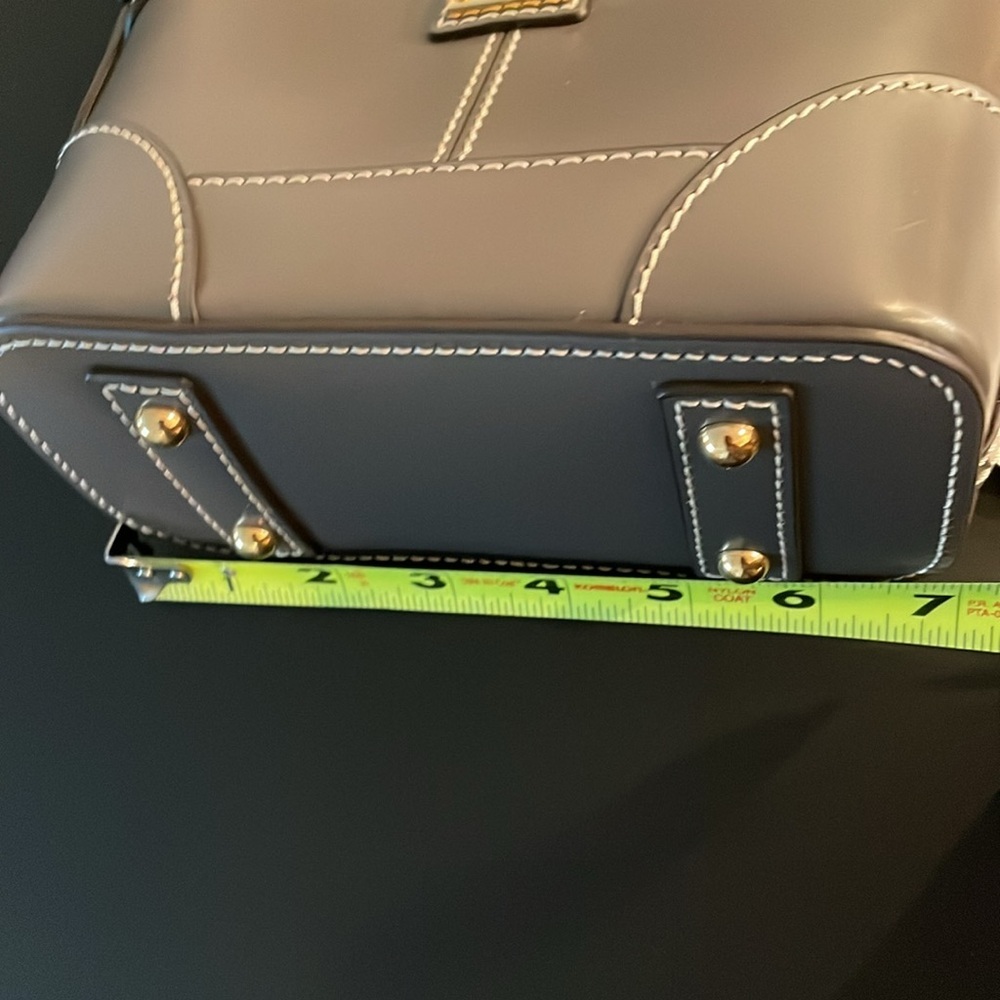 Dooney & Bourke Mini Crossbody Grey Beacon Leather Dome Shape - Picture 14 of 15